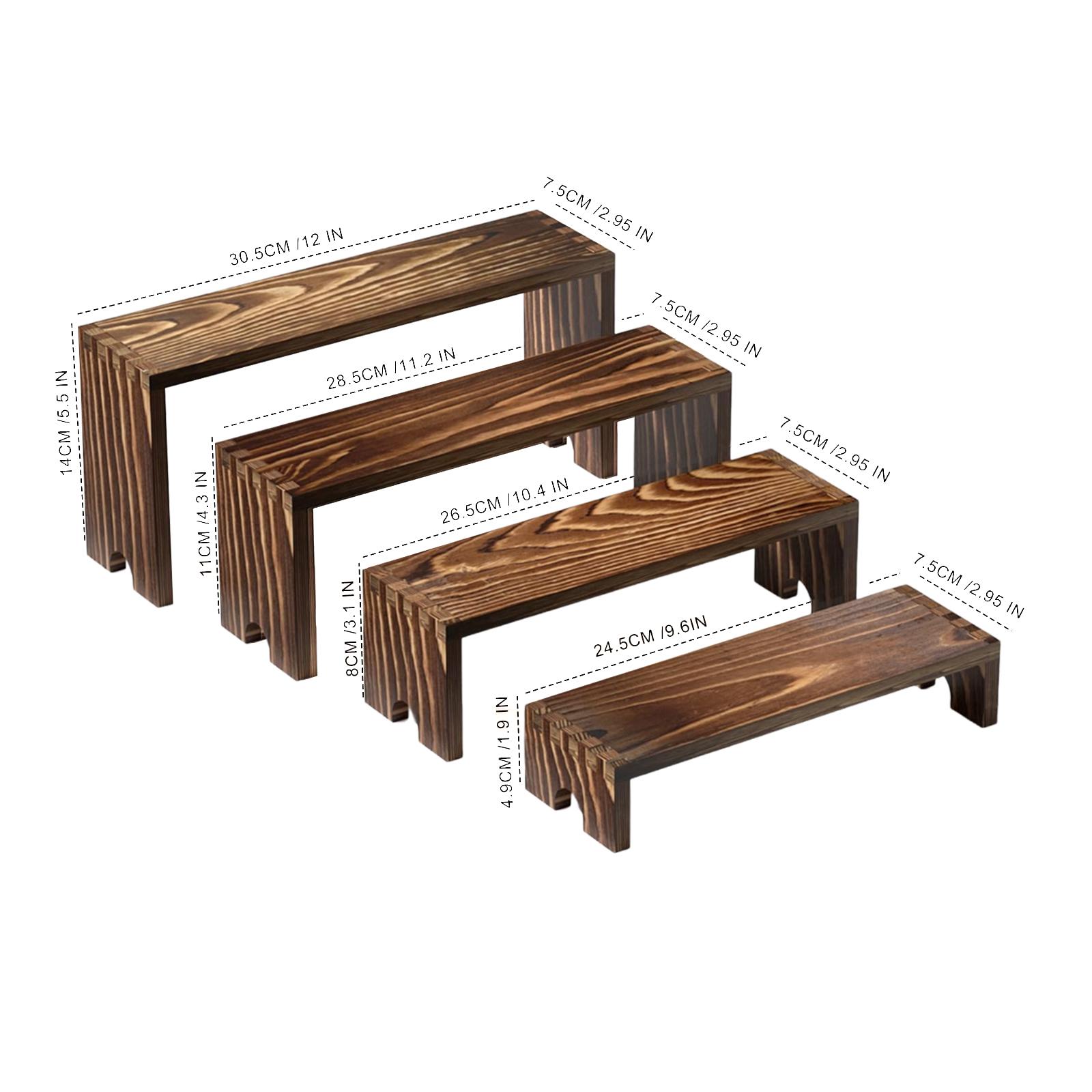 Набор из 4 деревянных подставо – обзор и цена Display Risers Set